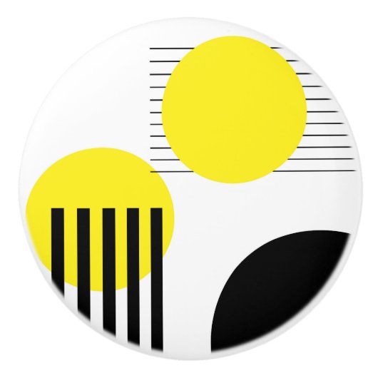 抽象デザイン セラミックノブ (正面)