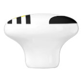 抽象デザイン セラミックノブ (側面)