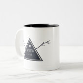 抽象デザイン ツートーンマグカップ (正面左)