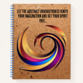 抽象デザイン ノートブック (正面)