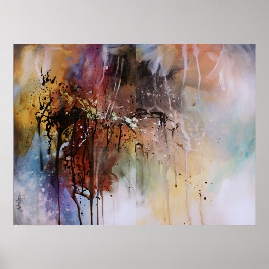 抽象デザイン ポスター (正面)