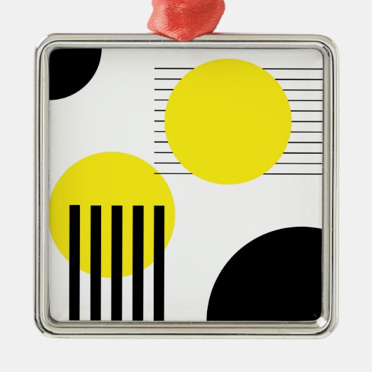 抽象デザイン メタルオーナメント (正面)