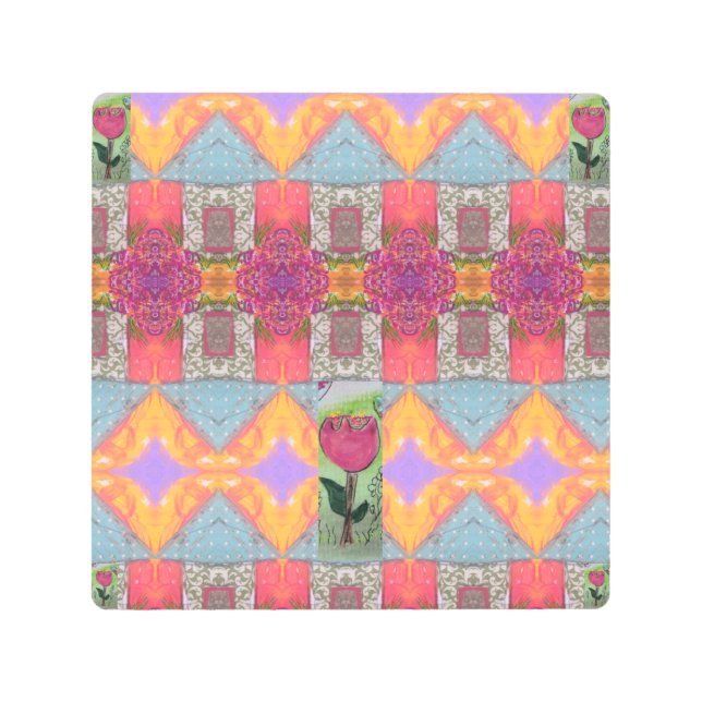 抽象デザイン メタルプリント (正面)