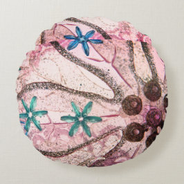 抽象デザイン ラウンドクッション