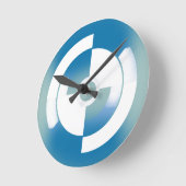 抽象デザイン ラウンド壁時計 (傾斜)