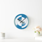 抽象デザイン ラウンド壁時計 (ホーム)