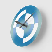 抽象デザイン ラウンド壁時計 (傾斜)
