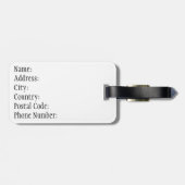 抽象デザイン ラゲッジタグ (裏面横)