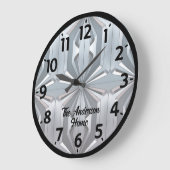 抽象デザイン ラージ壁時計 (傾斜)