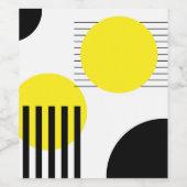 抽象デザイン ワインラベル (シングルラベル)