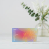 抽象デザイン 名刺 (スタンド正面)