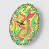 抽象デザイン – 秋インスパイア ラージ壁時計 (傾斜)