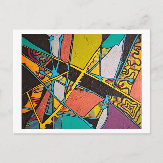 抽象デザインIIIはがき ポストカード (正面)