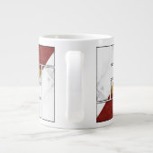抽象マグカップデザイン ジャンボコーヒーマグカップ (裏面)