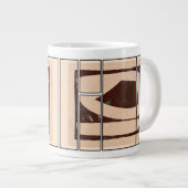 抽象マグカップデザイン ジャンボコーヒーマグカップ (正面右)