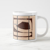 抽象マグカップデザイン ジャンボコーヒーマグカップ (右)