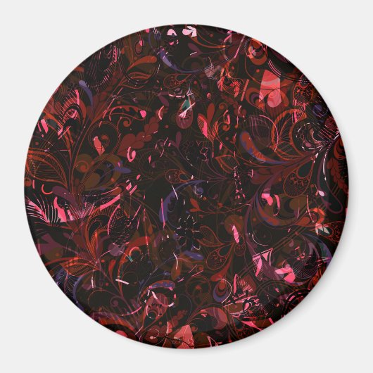 抽象マンダラ6 マグネット (正面)