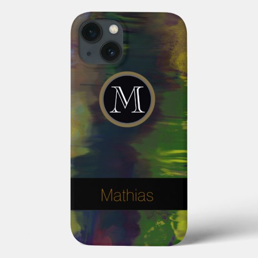抽象モノグラムの法 Case-Mate iPhoneケース (裏面)