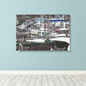 抽象化されたキャンバスプリントMarina キャンバスプリント (インサイチュ (ウッドフロア))