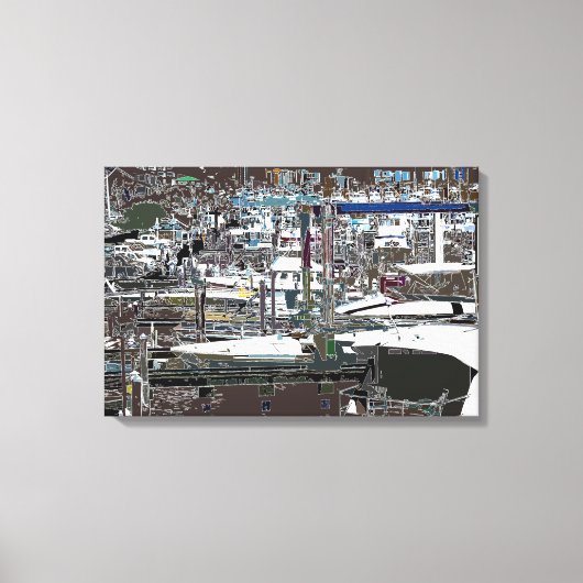 抽象化されたキャンバスプリントMarina キャンバスプリント (正面)