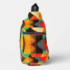 抽象化されたグラフィックス スリングバッグ