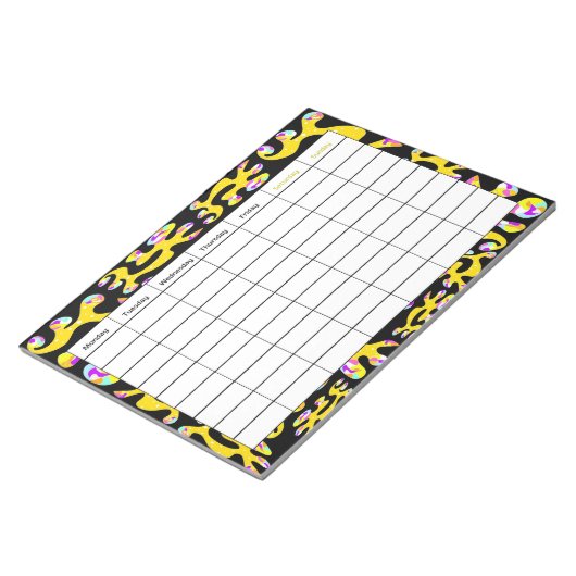 抽象化されたメモ帳 ノートパッド (アングル)