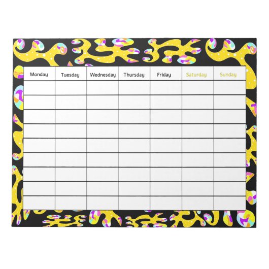 抽象化されたメモ帳 ノートパッド (正面)