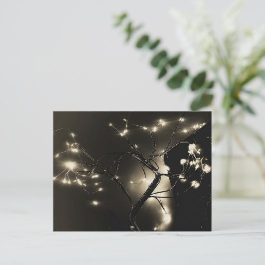 抽象化されたライト白黒の写真はがき ポストカード (スタンド正面)