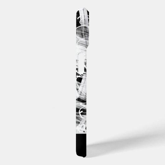 抽象化された白黒 Case-Mate iPhoneケース (裏面 / 右)