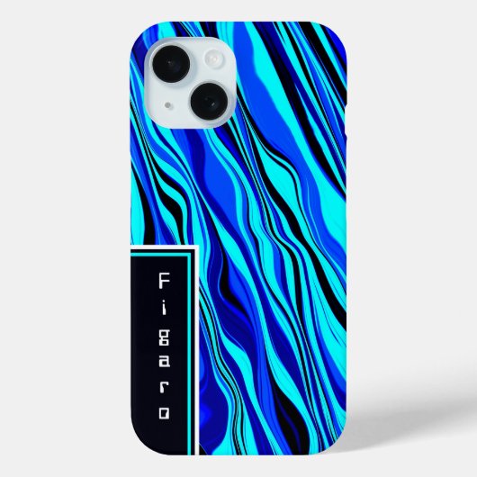 抽象化された青いケース – Mate iPhoneケース Case-Mate iPhoneケース (裏面)