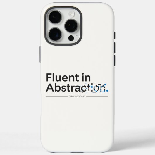 抽象化に流暢 ミニマリスト技術ケース Case-Mate iPhoneケース (裏面)