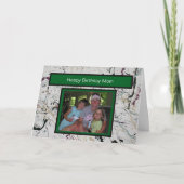 抽象化カラフル（ばちゃばちゃ）跳ねるの絵を描誕生日または カード (正面)