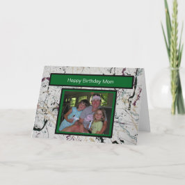 抽象化カラフル（ばちゃばちゃ）跳ねるの絵を描誕生日または カード