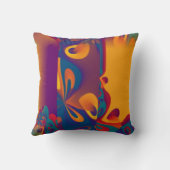 抽象化スワール – シームレスなパターン5 クッション (裏面)