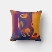 抽象化スワール – シームレスなパターン5 クッション (正面)