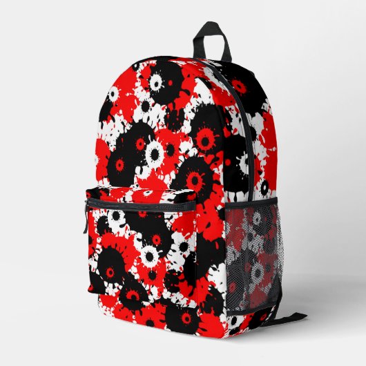 抽象化バックパック プリントバックパック (裏面右端)