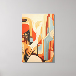 抽象化モダンによるアートの再定義 キャンバスプリント