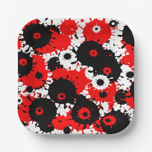 抽象化 ペーパープレート (正面)