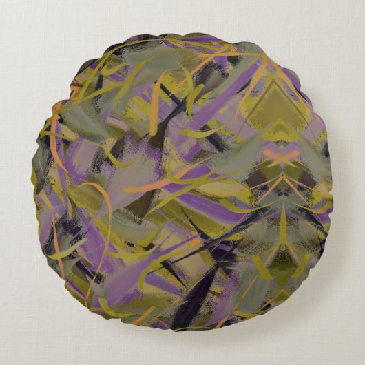 抽象化 ラウンドクッション (正面)