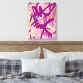 抽象化「ワイン付きディナー」 キャンバスプリント (インサイチュ (寝室))