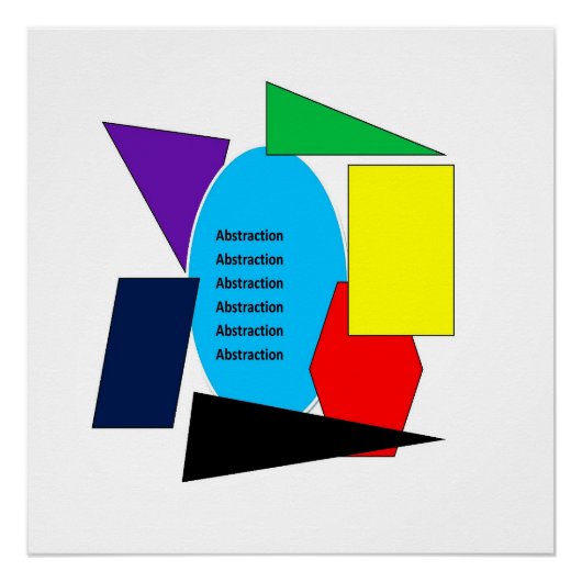 抽象化 抽象化 ポスター (正面)