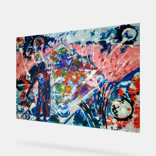 抽象化，抽象表現，宇宙,エイリアン アクリルサイン (傾斜)