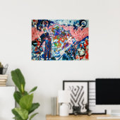 抽象化，抽象表現，宇宙,エイリアン ポスター (ホームオフィス)