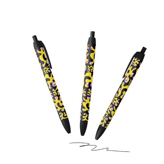 抽象化 黒ボールペン