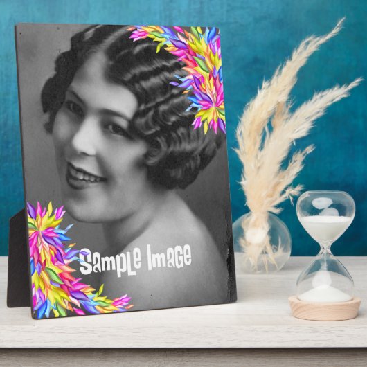 抽象国境アートプレート フォトプラーク (側面)