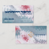 抽象型プラチナ名刺 名刺 (正面/裏面)