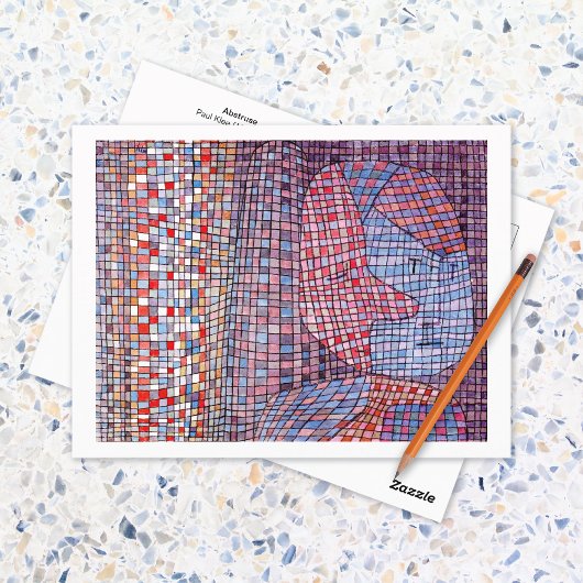 抽象型抽象芸術モザイクポールクレー ポストカード