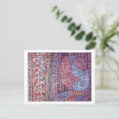 抽象型抽象芸術モザイクポールクレー ポストカード (スタンド正面)