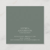 抽象型横向きイヤリングディスプレイカードの貼り付け スクエア名刺 (裏面)