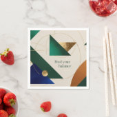 抽象幾何アート 現代のミニマリズム スタンダードカクテルナプキン (インサイチュ)